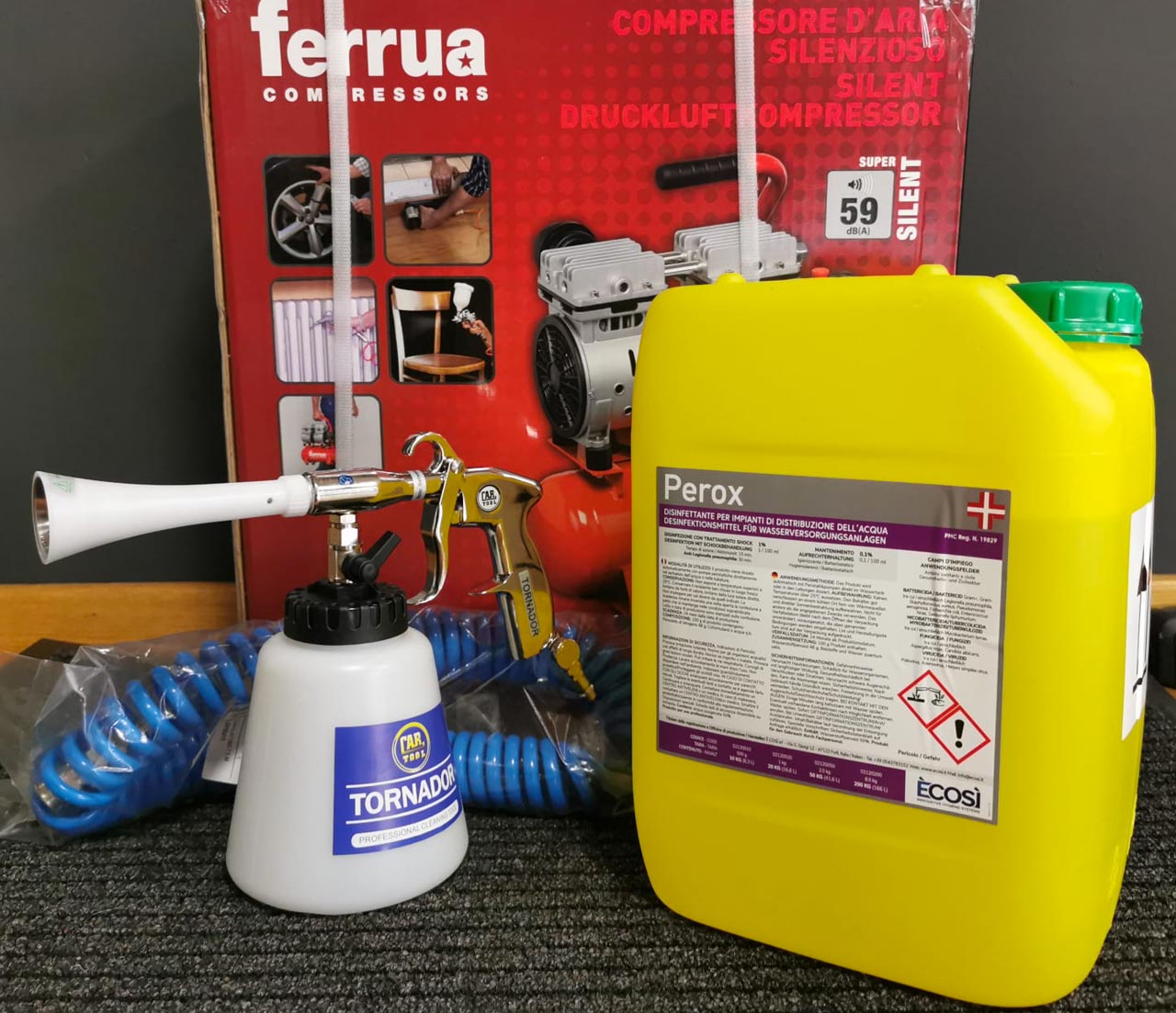 Kit disinfezione ad aria compressa - Sidaf