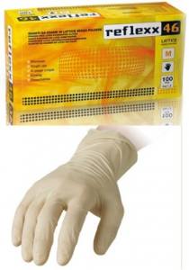 GUANTI MONOUSO LATTICE REFLEXX 46 SENZA POLVERE